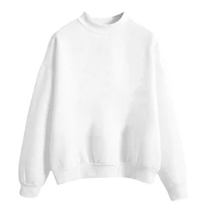Última moda mujer sudadera pulóver manga larga en blanco Casual venta al por mayor 100% algodón alta calidad precio barato diseño personalizado - Product Image 6
