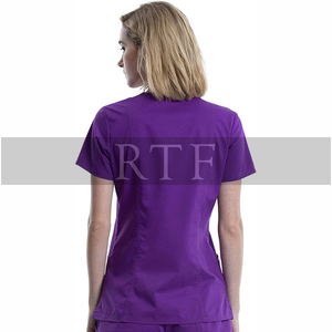 Hot bán in bệnh viện thiết kế điều dưỡng đồng phục Tím tẩy tế bào chết bởi nguyên để tốt - Product Image 5