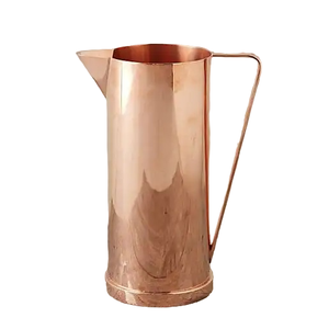 เหยือกน้ำทำจากทองแดงบริสุทธิ์ใช้งานได้อเนกประสงค์พร้อมสารเคลือบเงาอย่างดีเยี่ยมสำหรับใช้ในชีวิตประจำวัน - Product Image 5