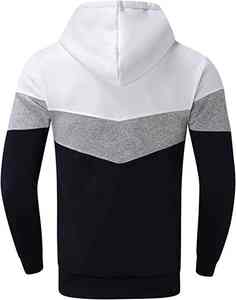 Vêtement de sport décontracté pour homme, survêtement à capuche, couleurs uniques blanc et noir, meilleur design, vente chaude, nouvelle mode, 100% coton respirant - Product Image 3