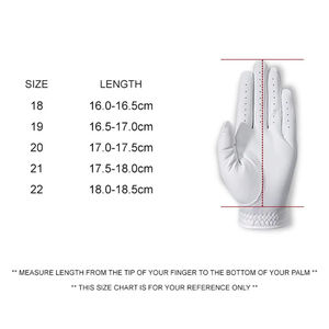 Gants de golf en cuir Cabretta pour droitier de haute qualité pour hommes Logo personnalisé Nouveau design avec cuir blanc pour le sport - Product Image 6