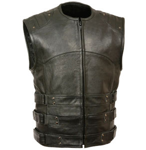 Gilet en cuir pour homme de qualité supérieure, marque privée, vente en gros, gilet en cuir pour homme, gilet en cuir pour homme sur mesure - Product Image 5