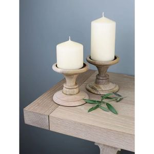 Bougeoir de couleur bois naturel meilleur design pour mariage ou noël maison pierres décoratives lanternes bocaux à bougie - Product Image 3