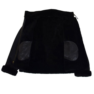 เสื้อแจ็คเก็ตหนังแกะพร้อมฮู้ดสำหรับผู้หญิง,เสื้อแจ็คเก็ตหนังขนเทียมเพิ่มความอบอุ่นในฤดูหนาวถอดได้ - Product Image 3