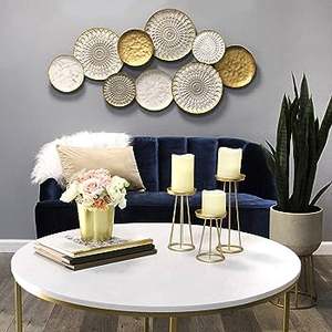 Bougeoir deux tons noir et or en métal coulé Décoration de la maison Bougeoirs en métal nouveauté - Product Image 4