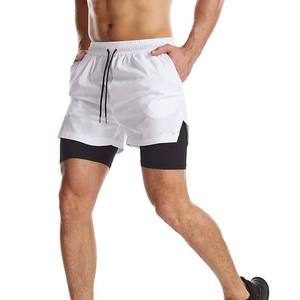 Short décontracté pour homme avec doublure de compression Short kaki coupe classique de 5/7 pouces Short à ceinture - Product Image 3
