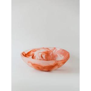 Ensalada de resina hecha a mano y frutero Aqua Swirl textura de mármol perfecto para el hogar vajilla de hotel vajilla hecha a mano - Product Image 3