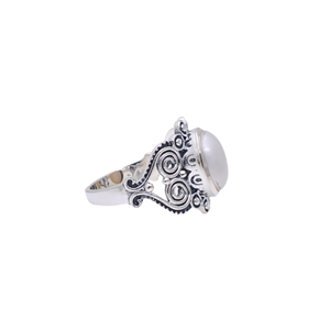 925 Sterling <b>Silver</b> Pearl Rings Women Rings Sterling <b>Silver</b> 925 Jewelry <b>Silver</b> <b>Handmade</b> Rings With Freshwater Pearl New Arrival - Product Image 2
