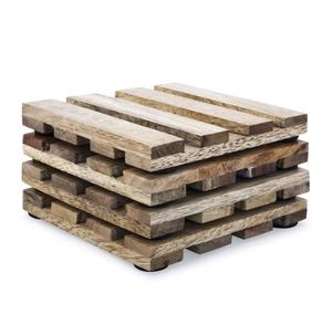 Posavasos de madera marrón de diseño moderno, posavasos para habitación de hotel, restaurante y oficina, superventas, hecho en la India - Product Image 2