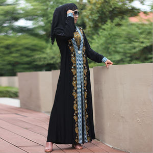 Vêtements musulmans Abaya élégante pour femmes Abaya traditionnelle islamique de base de haute qualité Abaya de Dubaï pour femmes Couleur noire Abaya pour adultes - Product Image 2