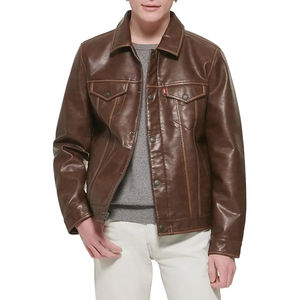 Chaqueta de Cuero a la Moda, Elegante, Ajustada, Transpirable, para Hombre, Prenda de Invierno de Alta Demanda - Product Image 1