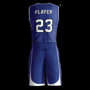 Camiseta de baloncesto de malla por sublimación bordada personalizada al por mayor uniforme y pantalones cortos de baloncesto - Product Image 3