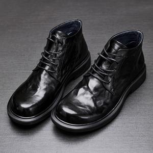 Chaussures Oxford en cuir de vachette pleine fleur avec talon amorti et design antidérapant, chaussures habillées pour hommes, chaussures en cuir - Product Image 2