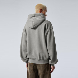 เสื้อฮู้ดดี้พิมพ์ลายตามสั่ง ผ้าฝ้ายฟลีซ 100% ทรงโอเวอร์ไซส์ สำหรับผู้ชาย  รักษ์โลก สไตล์ฮิปฮอป ไหล่ตก สตรีทแวร์ - Product Image 3