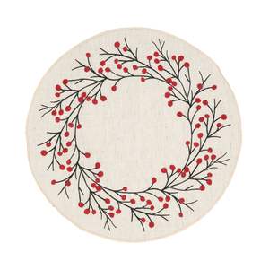 Luxury farmhouse style linen <b>placemat</b> for rustic kitchen <b>dining</b> <b>table</b> setting with natural handcrafted woven design - Product Image 1