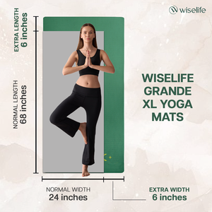 Esterilla de yoga ecológica verde botella antideslizante y acolchada para mayor comodidad - Product Image 2