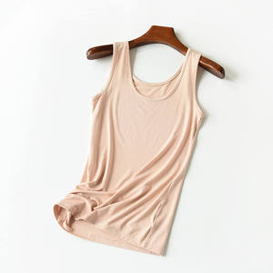 Custom Women's Spandex/Cotton Tank <b>Top</b> Breathable Square Collar <b>Short</b> <b>Sleeveless</b> Eco-Friendly Casual Customizable <b>Tops</b> - Product Image 1
