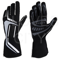 Gants de Karting Numériques Professionnels Nomax Robustes, Respirants, Coupe-Vent, Doigts Entiers, Légers, Ignifuges, Tactiles