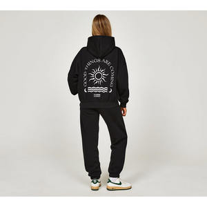 Ensemble 2 pièces de survêtement automne-hiver pour femmes Ensemble de sweats à capuche Streetwear Hoddies Wear Survêtement à vendre - Product Image 2
