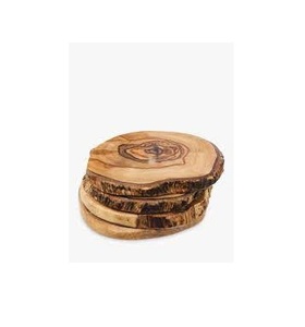 Posavasos personalizado cuadrado redondo ecológico bambú haya madera de nogal posavasos 100% taza de café bebida de madera natural - Product Image 5