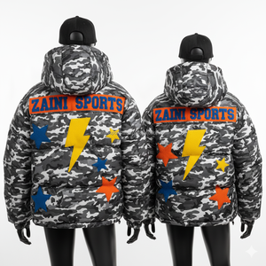 Chaqueta acolchada para mujer Premium 380GSM tela de poliéster abrigo de invierno logotipo personalizado bordado Patchwork diseño mujeres chaquetas acolchadas - Product Image 5