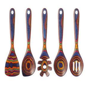 Acacia wood utensils WOODEN SALAD SERVER SET OF 2 HAND MADE UNIQUE KITCHENWARE <b>ITEM</b> - Product Image 5