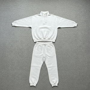 Ensemble de survêtement athlétique streetwear pour homme, pantalon de jogging personnalisé et veste à capuche imprimée délavée à l'acide avec fermeture éclair intégrale, vente en gros - Product Image 3