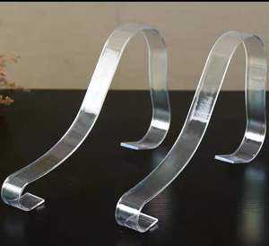 Supports de présentation modernes en acrylique pour chaussures et sandales – Taille et couleur personnalisables pour l'organisation de chaussures de détail - Product Image 4