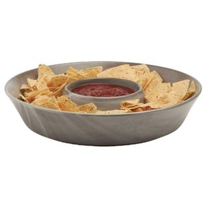 Chips de resina de mármol negro y plato de inmersión Servidor de chips de resina elegante Cuenco de inmersión elegante Plato de servicio de alta calidad para fiestas - Product Image 2