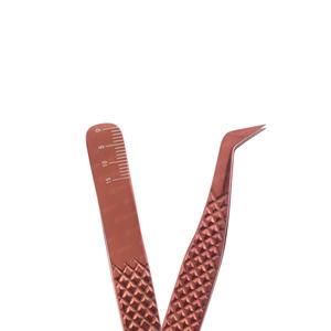 Pinzas de extensión de pestañas postizas de acero inoxidable con pinzas de pestañas de etiqueta privada para recoger las pestañas - Product Image 2