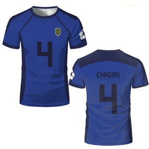 Camiseta de Fútbol de Anime Japonés Blue Lock, Cosplay de Hyoma Chigiri Meguru Bachira, Cuello Redondo, Manga Corta, Ropa Infantil - Product Image 5