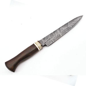 Cuchillo de Chef de cocina de acero de Damasco hecho a mano de alta calidad 2025, cuchillo para carne, cuchillo para cortar verduras con Funda de cuero - Product Image 1
