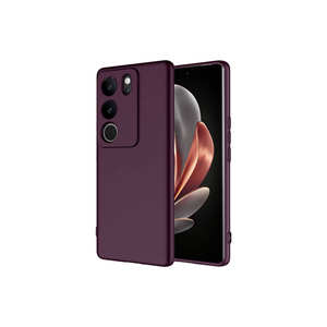 Funda de Silicona Líquida Morada Oscura Premium Mara Launch Edition para Vivo V29 5G Y19 A34 - Funda Protectora de TPU Suave Compatible con Realme - Product Image 1