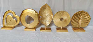 Adornos navideños de Metal personalizados de New Look, escultura dorada y plateada con Base de Metal para decoración y suministros de fiesta de regalo - Product Image 2