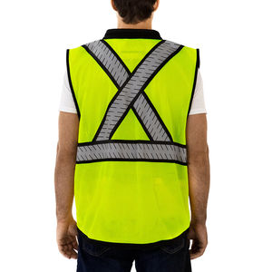 Gilet réfléchissant haute visibilité personnalisé pour uniformes d'entreprise, impression de logo, gilet réfléchissant de classe 3 pour une visibilité maximale - Product Image 3