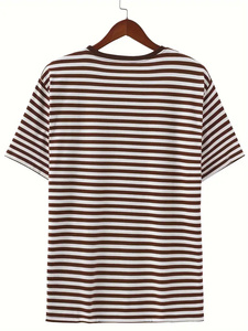 <b>Men's</b> Short Sleeve <b>Summer</b> <b>T</b>-<b>Shirts</b> 100% Cotton Red Black Line Design Bulk Stock Mix Clothes Bale Used Clothes - Product Image 2