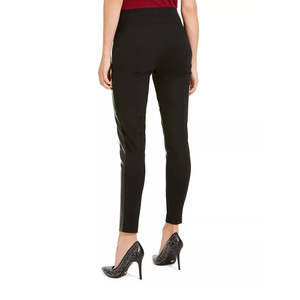 Leggings Sportivi Michael Kors da Donna in Ecopelle Nera, Taglia Media, Elasticizzati, Caldi, in Spandex, Sottili, Lavorati a Maglia per Palestra - Product Image 2