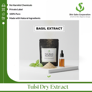 Poudre d'extrait sec de Tulsi de qualité supérieure pour une utilisation dans les formulations naturelles et les industries du bien-être - Product Image 4