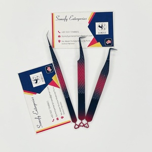 แหนบต่อขนตาปลายเรียบ 10 มม. ด้ามจับรูปหัวใจ สีชมพู ทำจากสแตนเลส ทนทาน รับผลิตแบรนด์ส่วนตัว พร้อมสกรีนโลโก้โดยบริษัท โซโมฟี่ เอ็นเตอร์ไพรส์ - Product Image 3