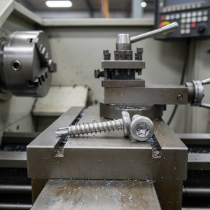 Tornillos Autoperforantes de Cabeza Plana de Acero Inoxidable (304/316/410) con Cabeza Phillips/Phillips, Rosca Profunda y Gruesa, Métricos/Pulgadas, Acabado Natural - Product Image 1