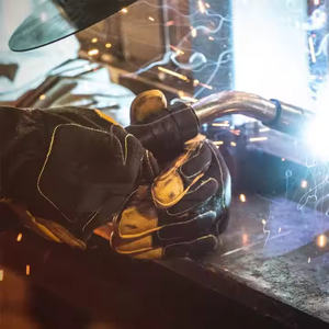 2025 TIG MIG Guantes de soldadura Cuero de vaca Guante de soldadura de seguridad Toda la tasa de venta Guantes de soldadura - Product Image 5