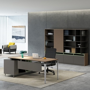 Modern <b>Electric</b> Motorized Height Adjustable L Shaped Desk Wooden Executive Workstation Corner Office Building Computer <b>Table</b> - Product Image 2