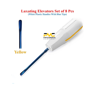 Ensemble de 8 élévateurs de racines luxatrices pour la chirurgie buccale, l'extraction dentaire et les procédures d'extraction dentaire - Product Image 5