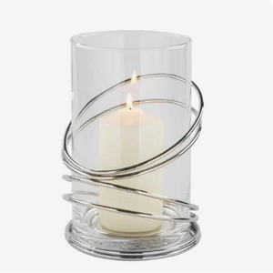 เชิงเทียนฐานเหล็กเฮอริเคนโลหะที่ใส่เทียนสไตล์โมเดิร์นของตกแต่งบ้านวิลล่า - Product Image 2