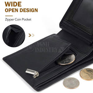 Multifunctional Smart <b>Wallet</b> New Design Top Quality <b>Men</b> Genuine <b>Leather</b> <b>Wallet</b> OEM Service Custom Color <b>Leather</b> <b>Wallet</b> - Product Image 4