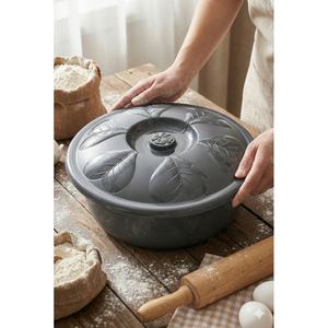 Bol de mélange décoratif en plastique pour cuisine avec couvercle floral, écologique, grande capacité, verrouillable, empilable, pour aliments et épices - Product Image 4