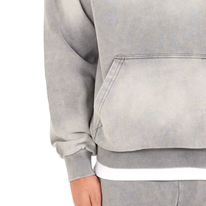 Sudadera con Capucha Personalizada de Alta Calidad, Talla Grande, Estilo Vintage, Lavado Ácido, para Hombre, Decolorada por el Sol, 100% Algodón, Estilo Urbano Completo para Invierno - Product Image 6