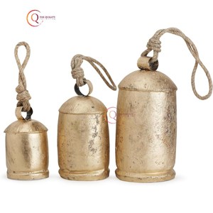 Cloche de Noël suspendue avec corde, décoration d'intérieur de qualité supérieure, cloche décorative d'église de temple au prix le plus bas - Product Image 1