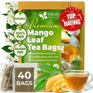 Feuilles de mangue 100% naturelles, pures, séchées à la main, en vrac, pour infusion, qualité supérieure - Product Image 2