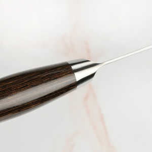 Couteau de chef professionnel Edge Master Manufacture, manche en bois de noyer courbé, acier carbone fait main, 8 pouces, épaisseur 3,0 mm - Product Image 6